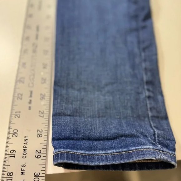 AG Jeans Prima Mid Rise Cigarette Dark Blue Wash Stretch Denim Pant SZ 32 - Picture 13 of 15